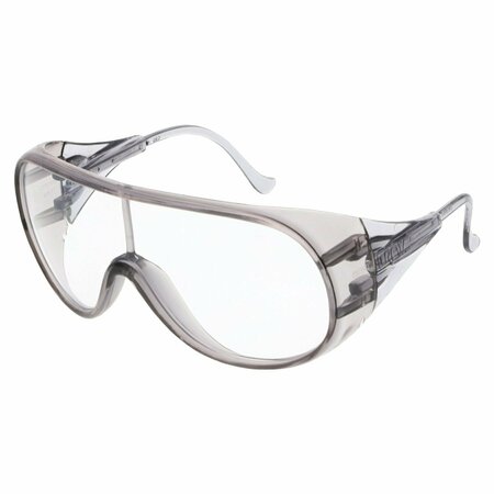 MCR SAFETY Glasses, RX1000 SMK FRM CLEAR LENS, 12PK RX110